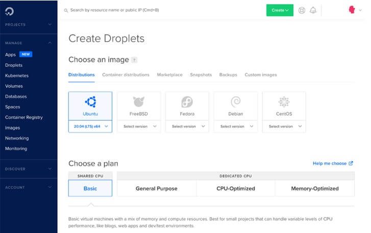 verified DigitalOcean account